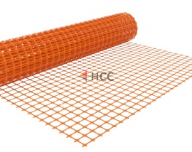Сетка оградительная пластиковая оранжевая 2х50 (экопарковка пластиковая)